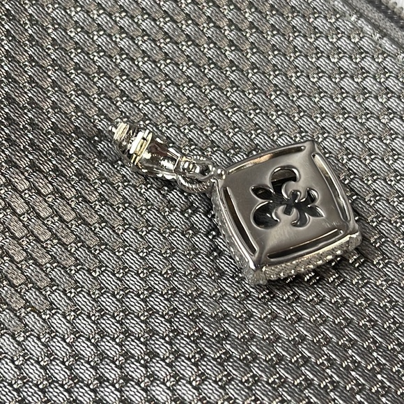 Judith Ripka Sterling Silver & Carved Hematite Enhancer - Picture 7 of 7